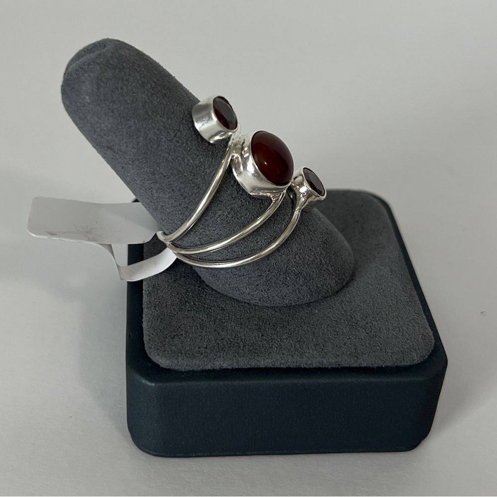 Ring for women, 925 silver made in Mexico size 9.5 - Picture 2 of 3